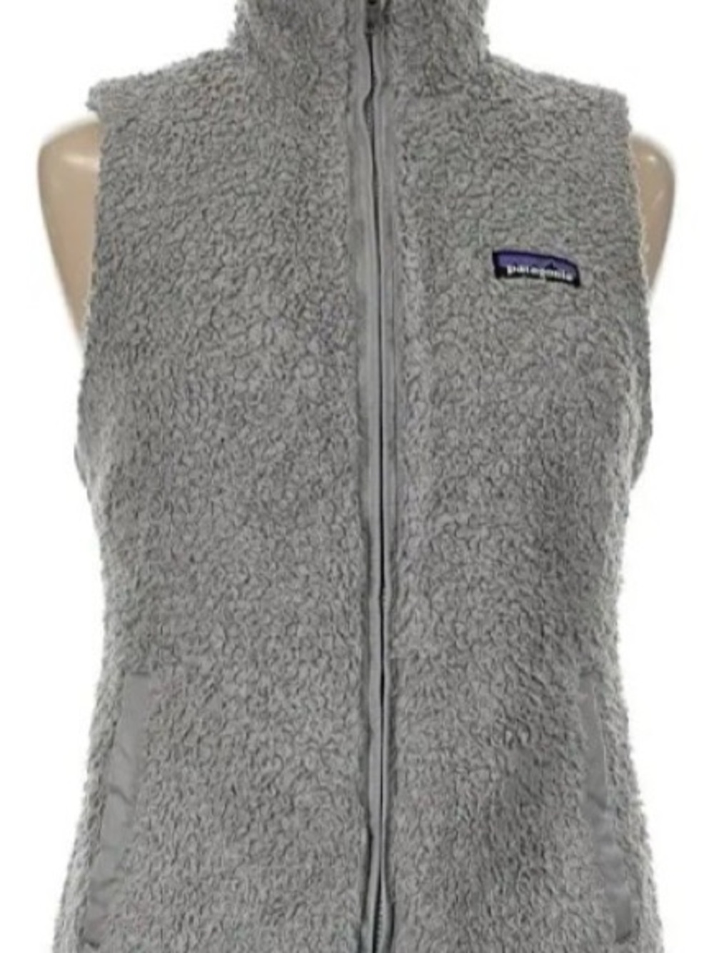Patagonia Women's Fleece Vest in Light Gray